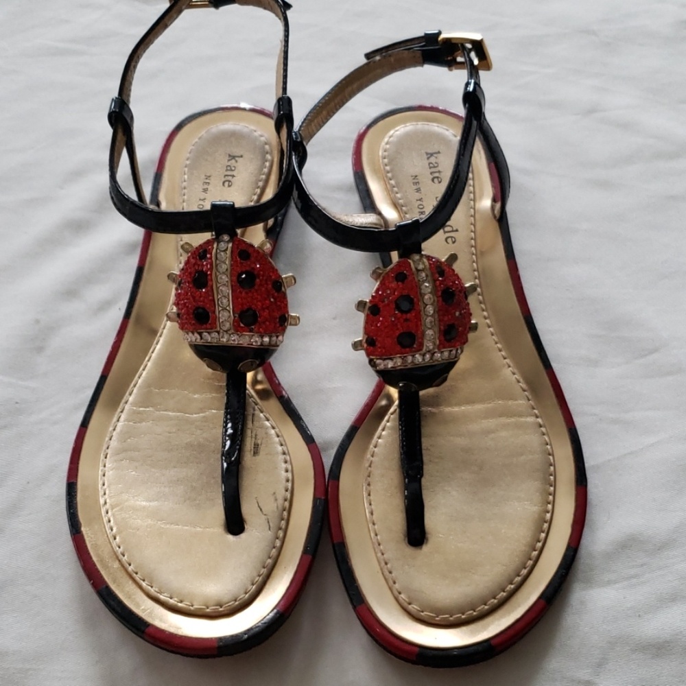 Kate Spade Ladybug Sandals - Size 5